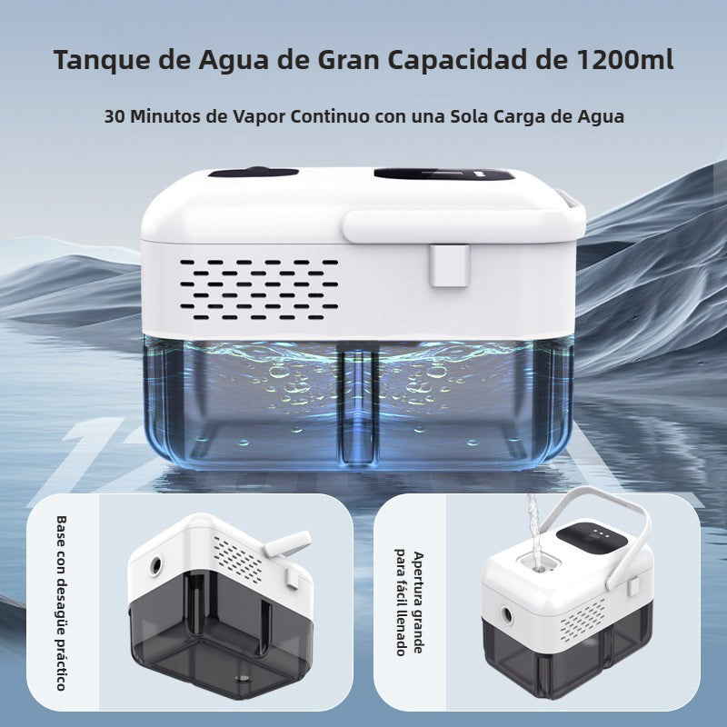 Tanque de agua de 1200ML del Limpiador de Vapor Portátil| Alta Temperatura para Desinfectar. Proporciona 30 minutos de vapor continuo.
