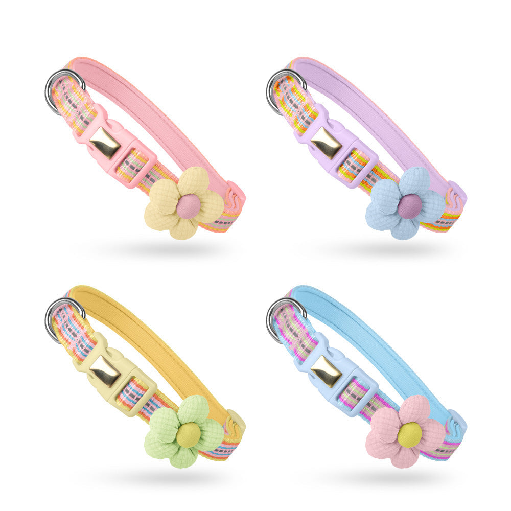 Collar decorativo para gatos con placa para grabar nombre