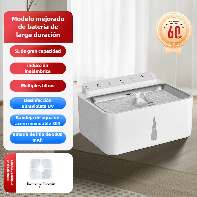 Dispensador de Agua para Mascotas: Calentamiento Constante, Filtración en Circulación, Silencioso, Inteligente
