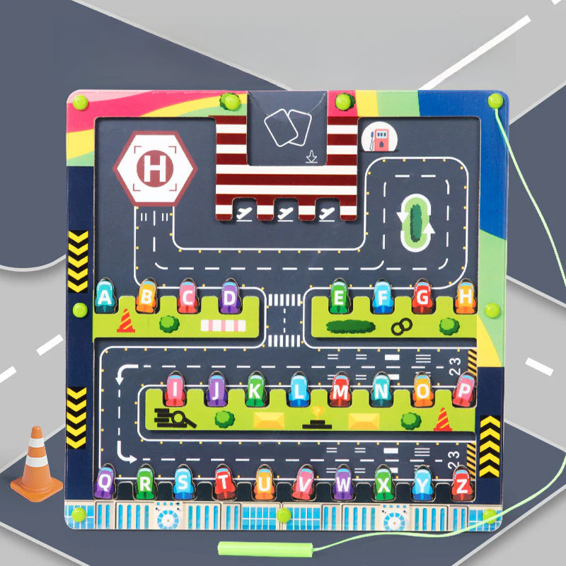 Labertino Magnético para Niños: Juego Educativo de Colores, Números y Letras