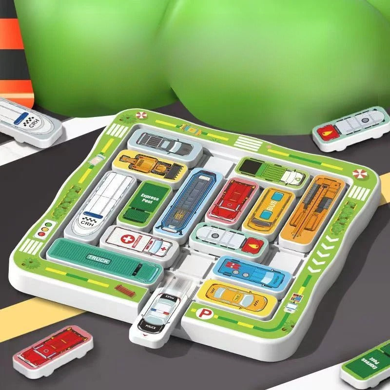 Juguete de Lógica con Coches Deslizables tipo Rompecabezas para Niños