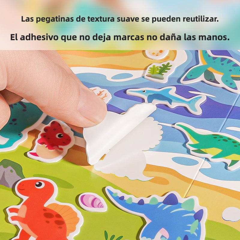 Libro de Pegatinas para Niños con Escenarios