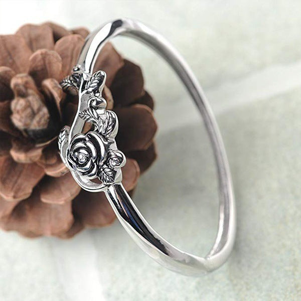 Anillo de Rosa en Plata 925 Tailandesa – Estilo Vintage para Compromiso o Aniversario