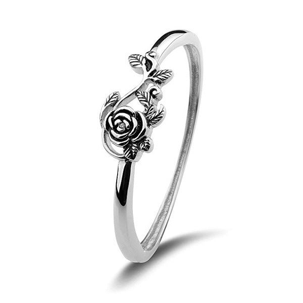 Anillo de Rosa en Plata 925 Tailandesa – Estilo Vintage para Compromiso o Aniversario