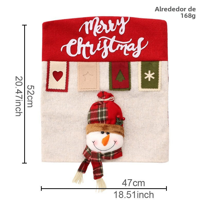 Fundas Navideñas para Sillas | Diseños de Papá Noel, Reno y Muñeco de Nieve