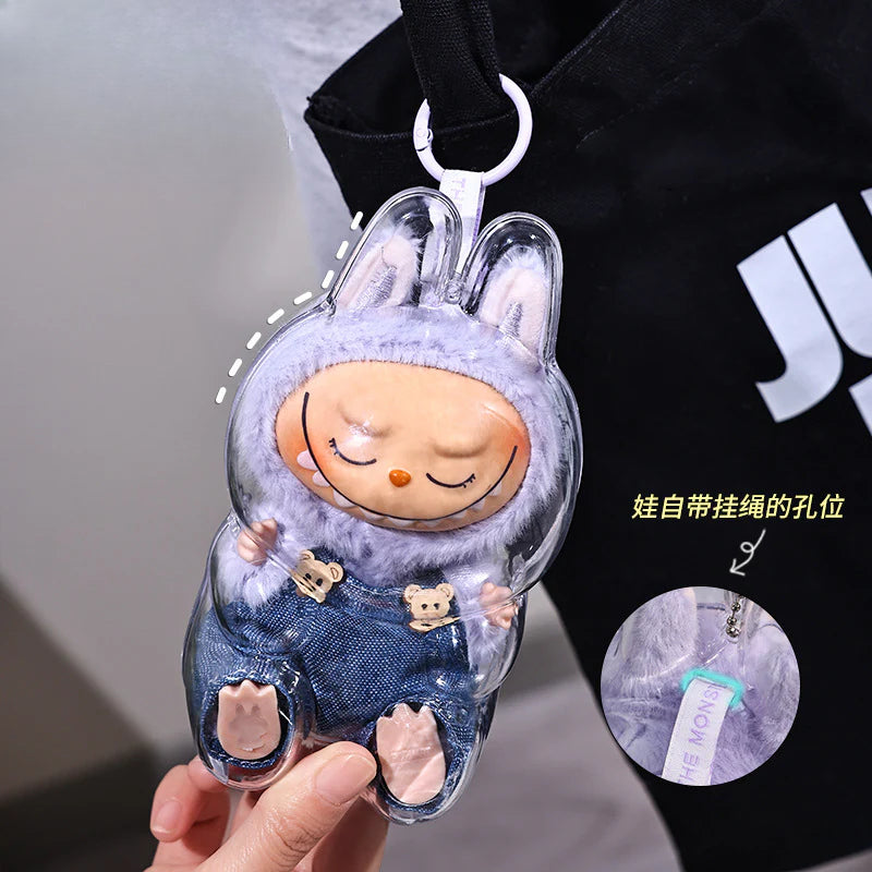 Funda Protectora de Silicona Transparente para Figuras Pop Mart – Protección Antipolvo para Exhibición y Almacenamiento