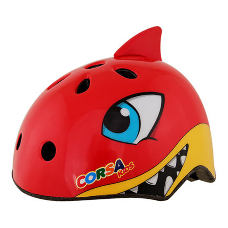 Casco para ciclismo Infantil: diseño de dinosaurio, Oso, tiburón y zorro Protección para Deportes y Patinaje