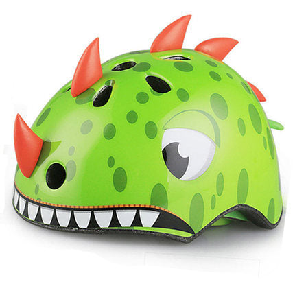 casco infantil para ciclismo y patinaje diseño de dinosaurio