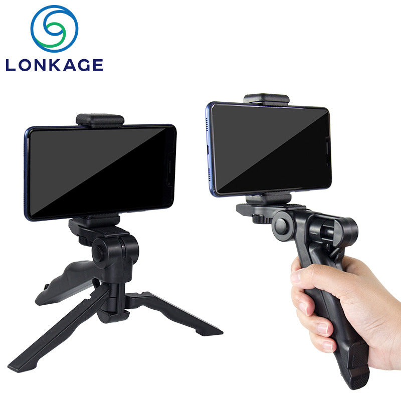 Soporte para teléfono móvil: trípode portátil y estabilizador de mano para selfies y transmisión en vivo