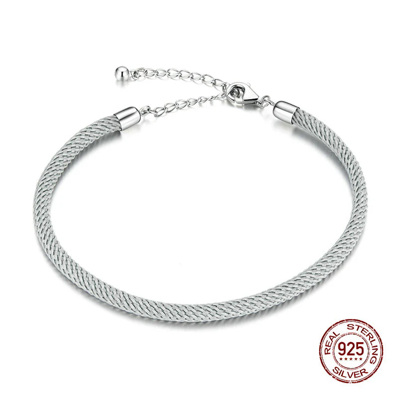 Pulsera Trenzada DIY Ajustable: Cordón de la Suerte Personalizable, Brazalete Tejido Versátil Estilo Casual