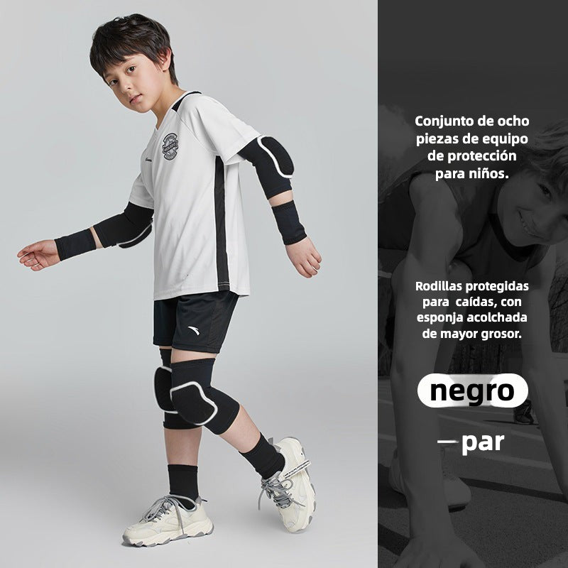 Children's Protective Gear: Knee, Elbow, Wrist Pads for Basketball - Complete Sports Set for Men