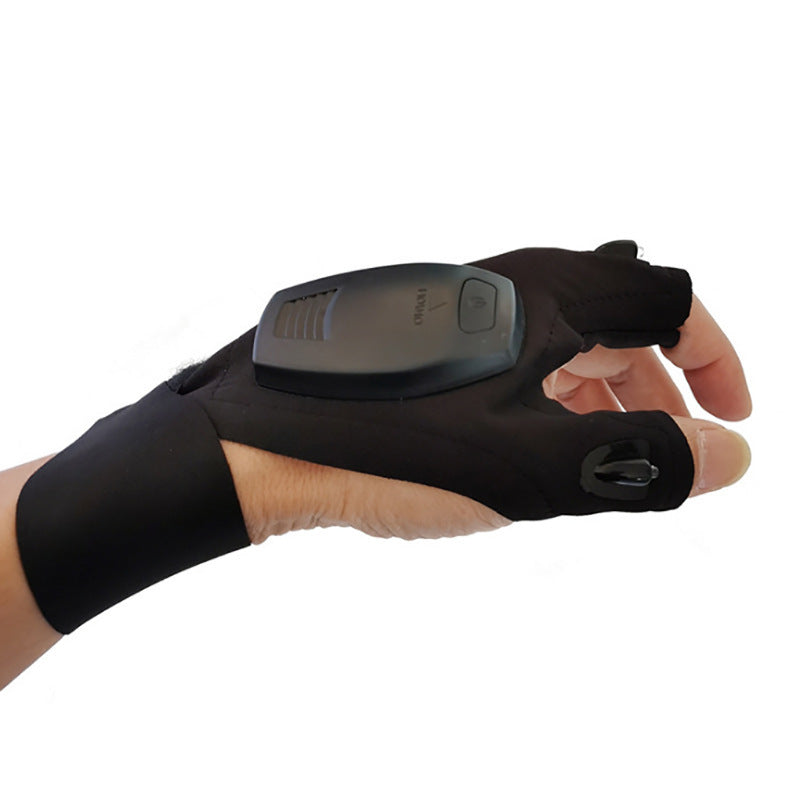 Guantes Con Luz LED Para Pesca Nocturna Y Reparaciones Mecánicas – Iluminación Portátil