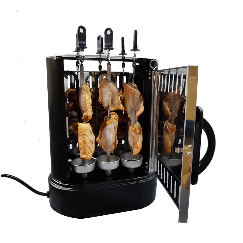 Barbacoa Eléctrica Sin Humo – Asador Rotativo Automático para Carne y Brochetas