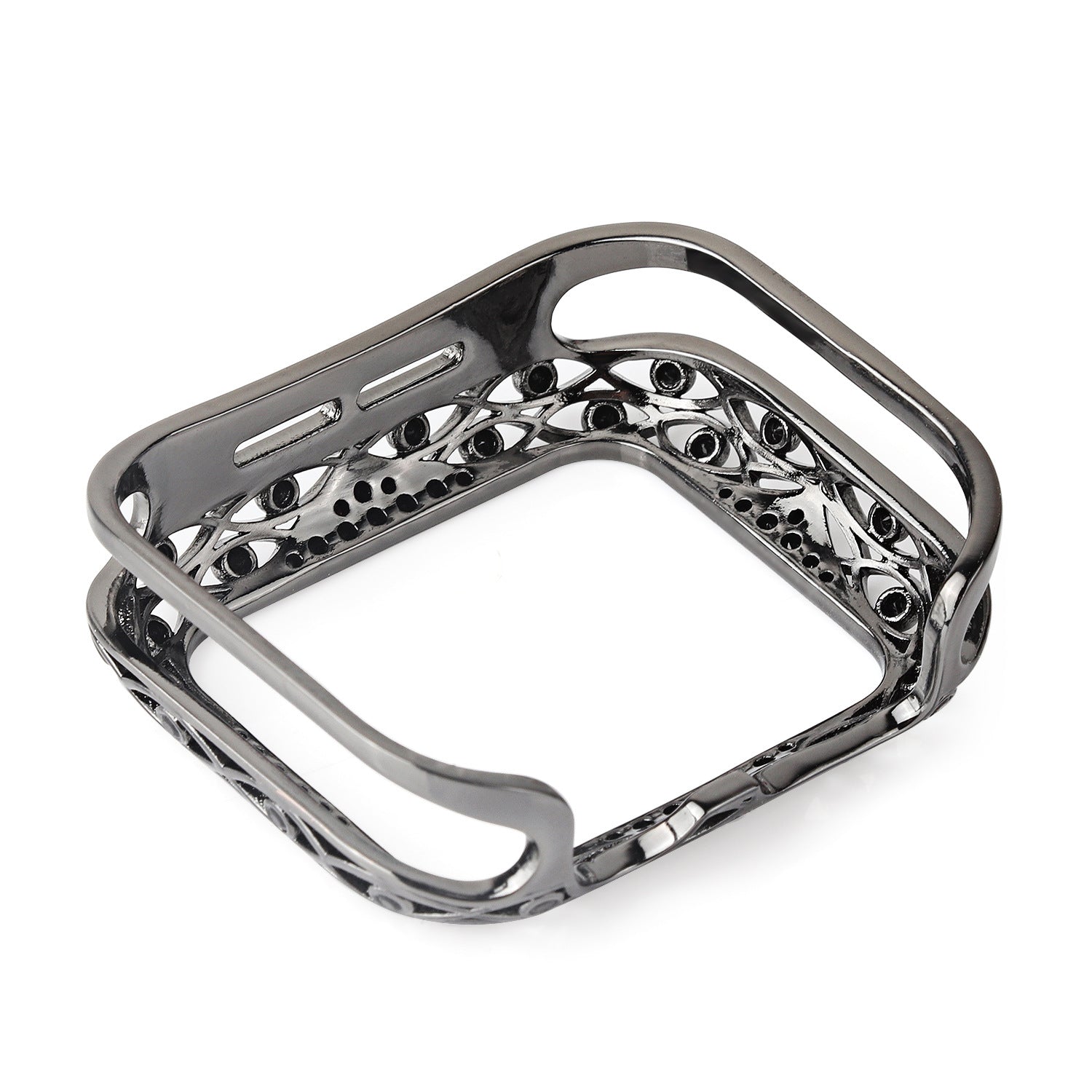 Metal Diamond Case for Apple Watch 6/7/8/9 and 10: Vintage Elegant Design