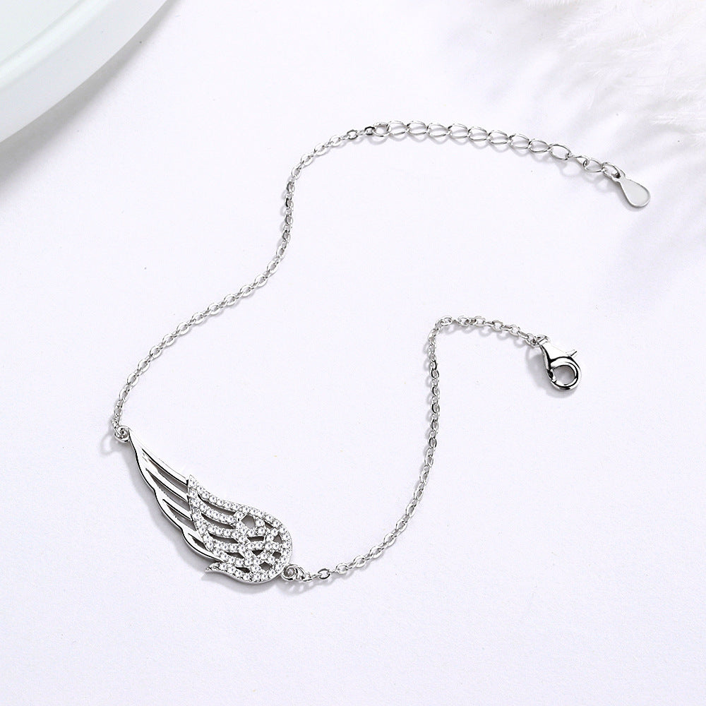 Pulsera de Plata 925 con Alas de Ángel – Símbolo de Protección