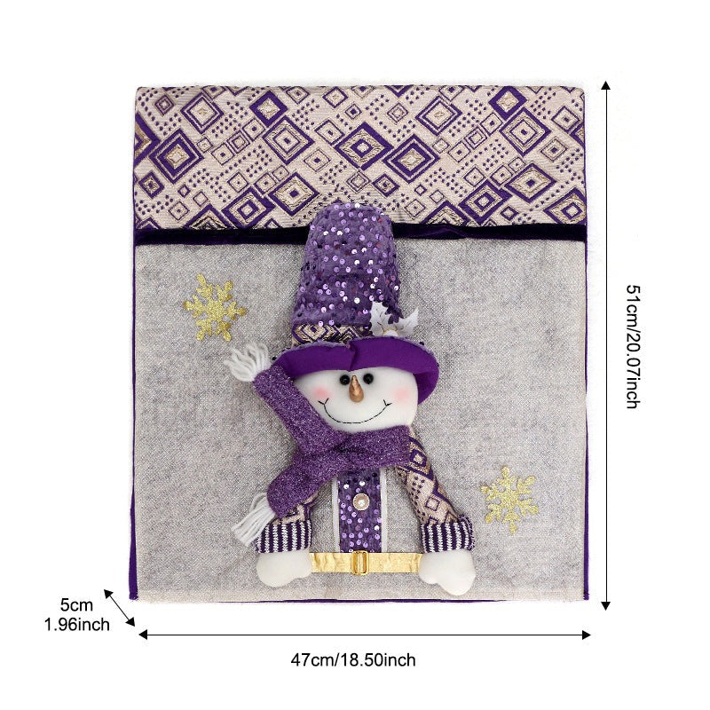 Fundas Navideñas para Sillas | Diseños de Papá Noel, Reno y Muñeco de Nieve