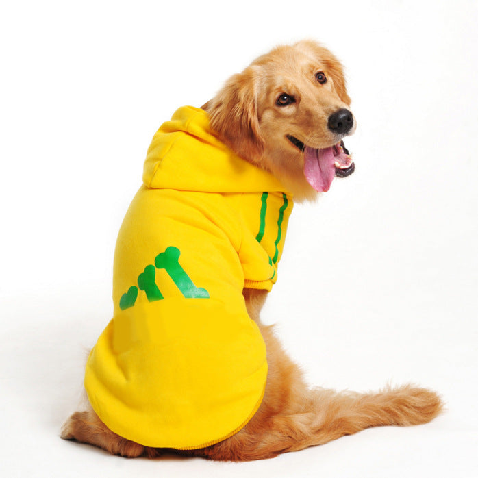 Sudadera con Capucha para Perros – Ropa de Primavera y Otoño con Líneas Laterales