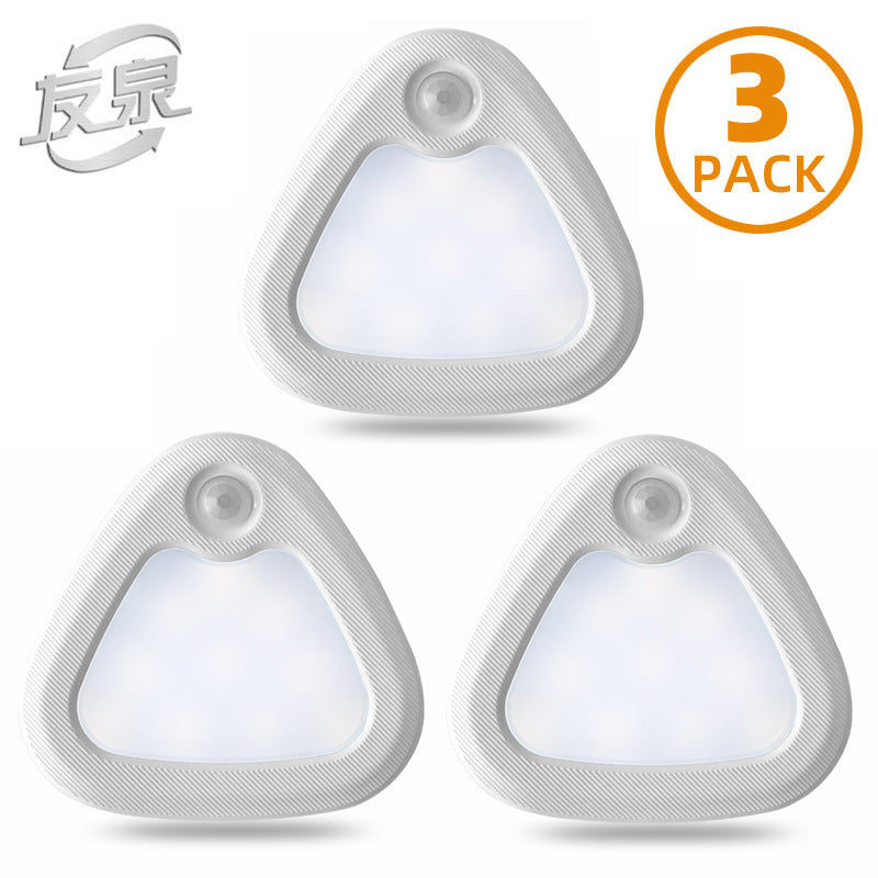 Set de 3 Lámparas LED con Sensor de Movimiento: Luz Magnética Inteligente, Diseño Minimalista para Dormitorio y Armarios