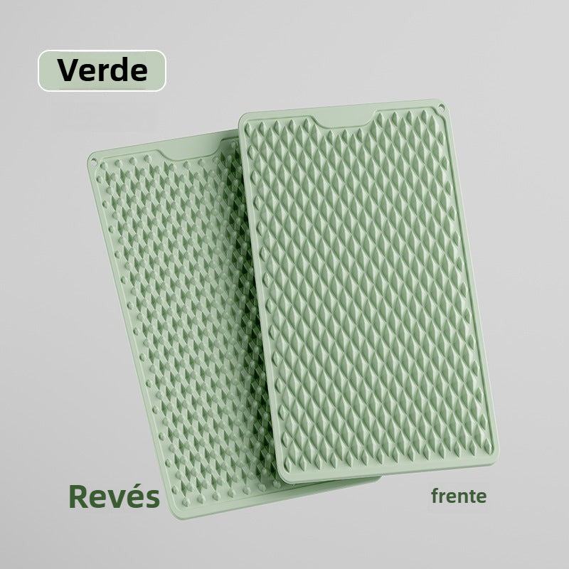 Alfombra de Acupresión Doble Densidad: Plantilla de Silicona para Running y Marcha, Almohadilla de Masaje Gruesa para Pies y Reflexología