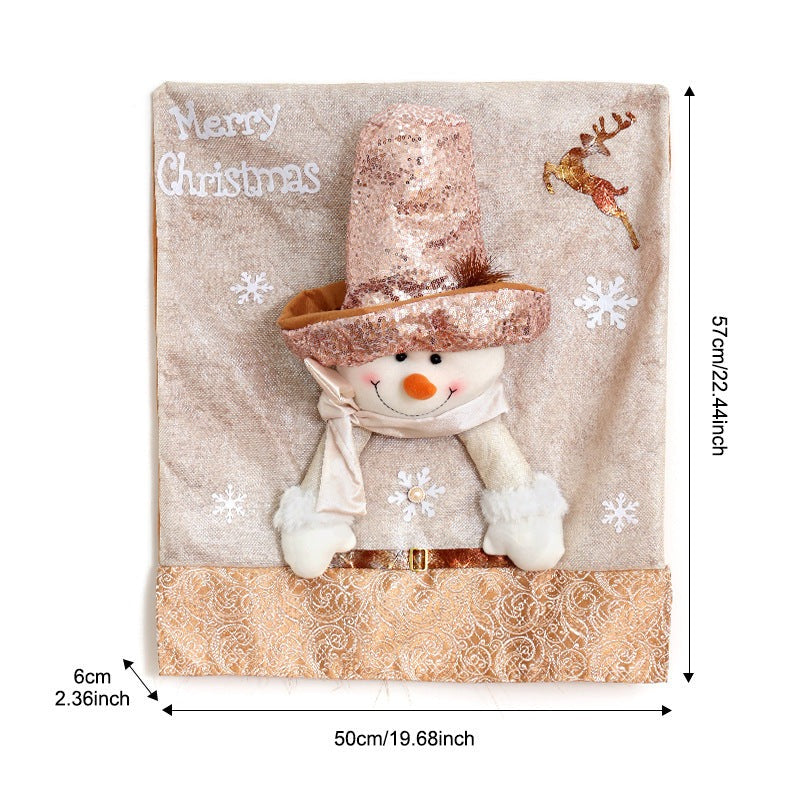 Fundas Navideñas para Sillas | Diseños de Papá Noel, Reno y Muñeco de Nieve