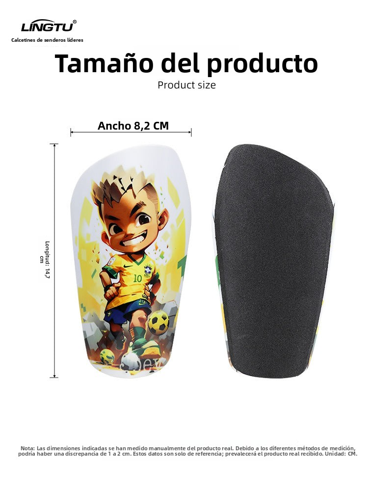Protector de Espinillas para Niños con Diseños de Ídolos del Fútbol