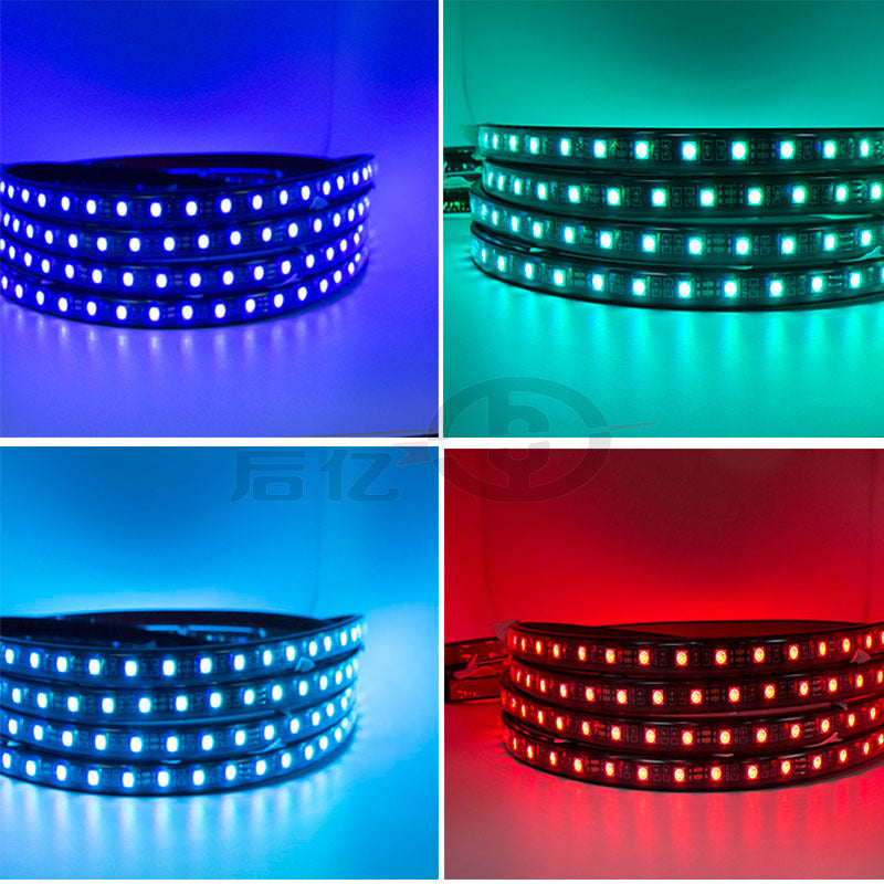 Car Ambient Lights 1 to 4: Voice Control, App, Multi-Color LED