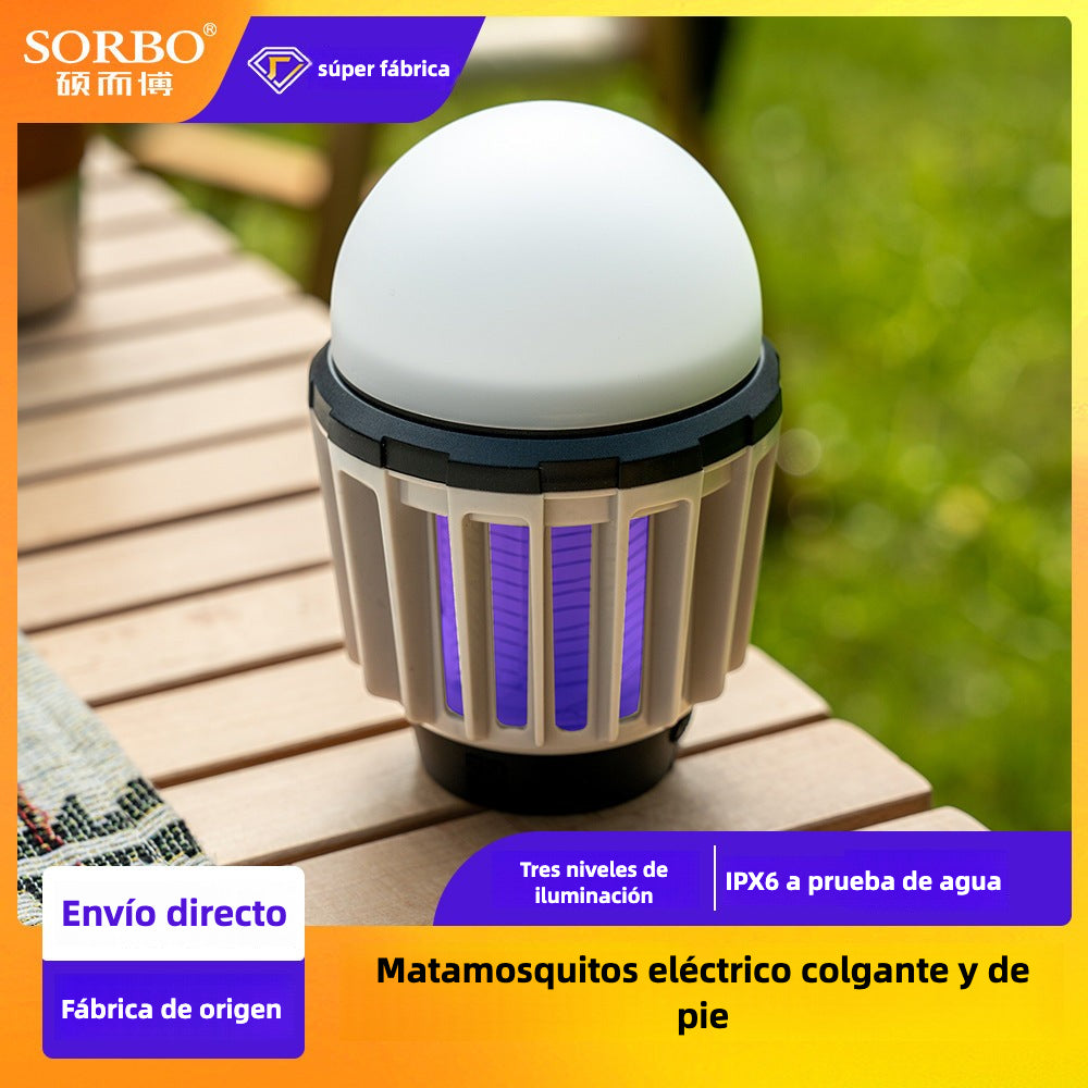 Bombilla Recargable Portátil Mata Mosquitos Para Interior Y Exterior