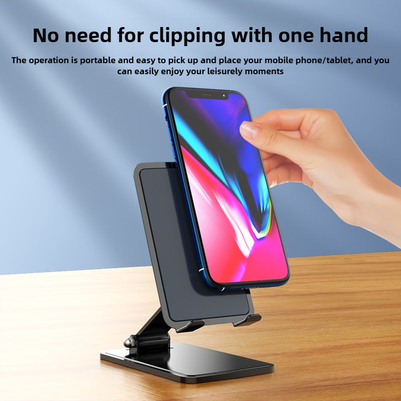 Soporte Plegable de Metal T15 para Teléfonos y Tablets: Ideal para Clases Online, Transmisiones en Vivo y Oficina