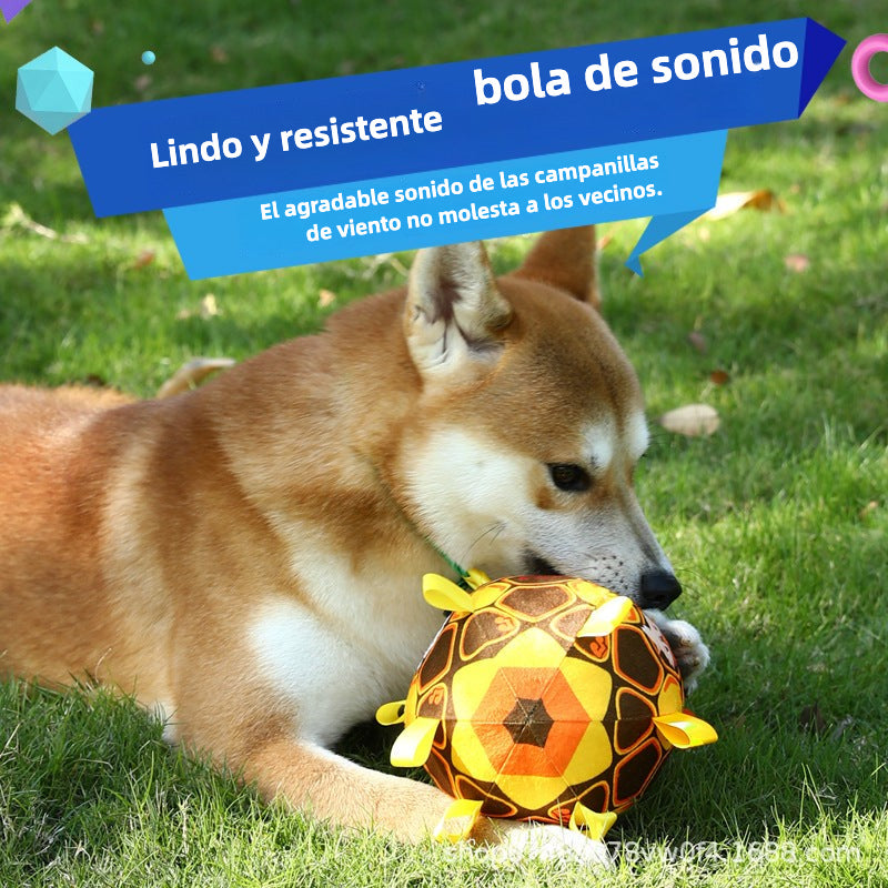 Pelota de Peluche para Perros con Sonido y Agarraderas Duraderas