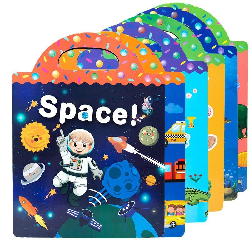 Libro Interactivo Infantil con Stickers por Temas