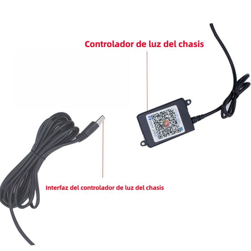 Car Ambient Lights 1 to 4: Voice Control, App, Multi-Color LED