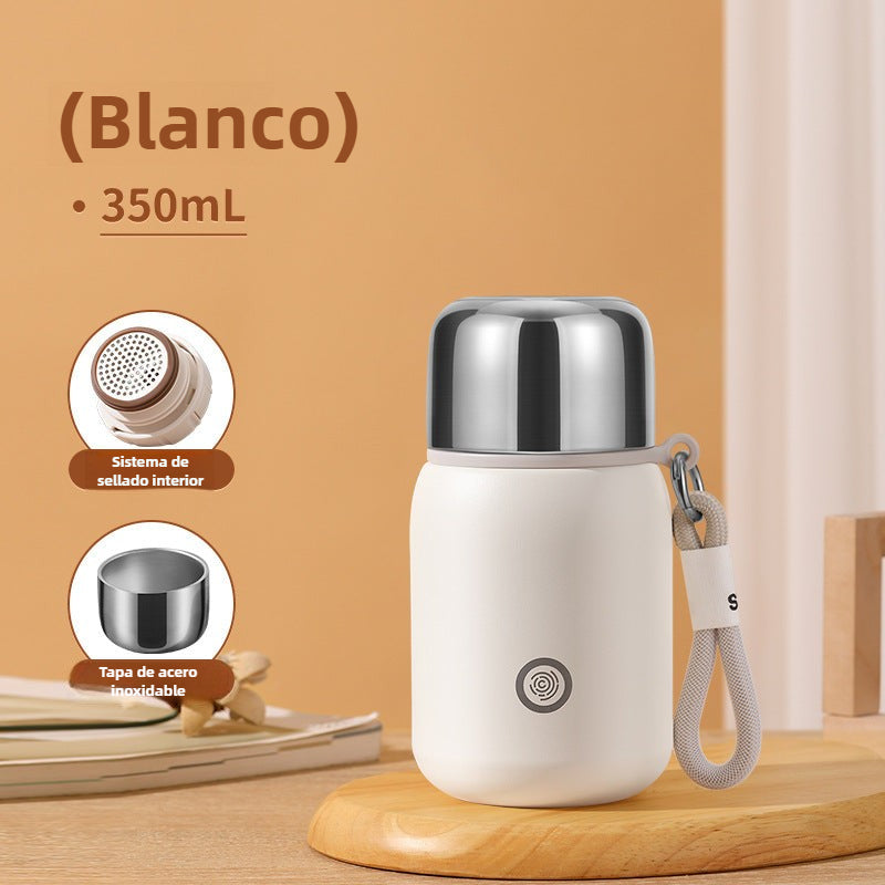 Large Capacity Stainless Steel Travel Mug: Elegant and Portable Tea Cup