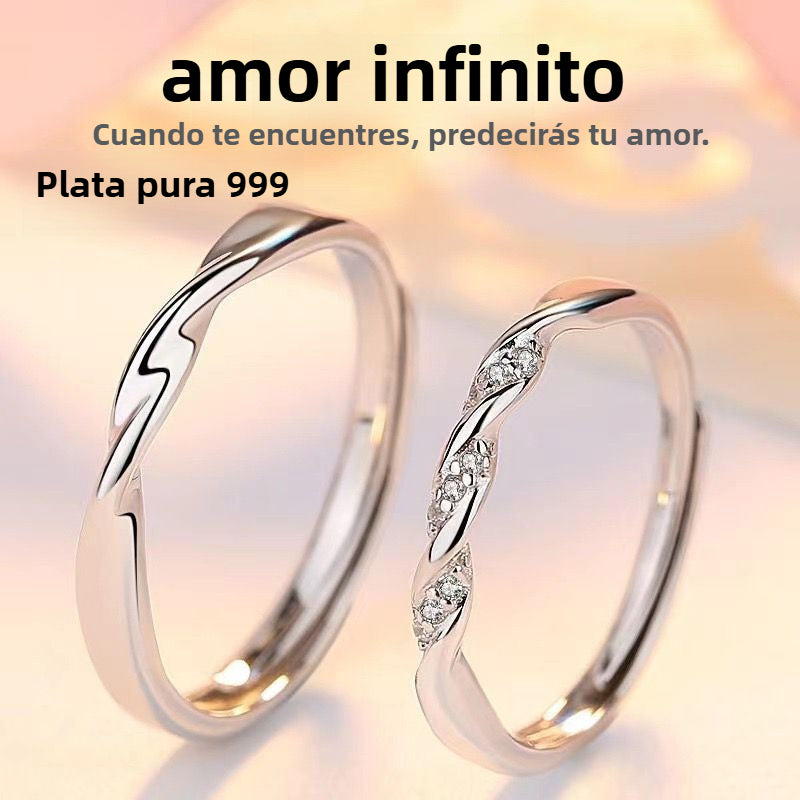 Alianzas de Matrimonio en Plata Pura S999 – Diseño Moderno para Parejas