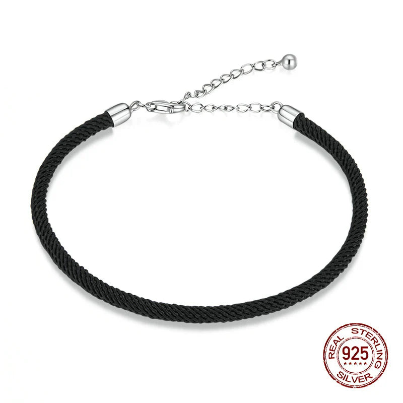 Pulsera Trenzada DIY Ajustable: Cordón de la Suerte Personalizable, Brazalete Tejido Versátil Estilo Casual