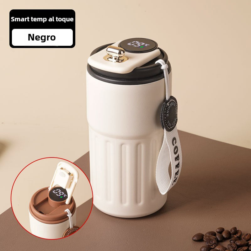 Color-Changing Stainless Steel Coffee Cup with Digital Temperature Display: Modern Thermal Mug