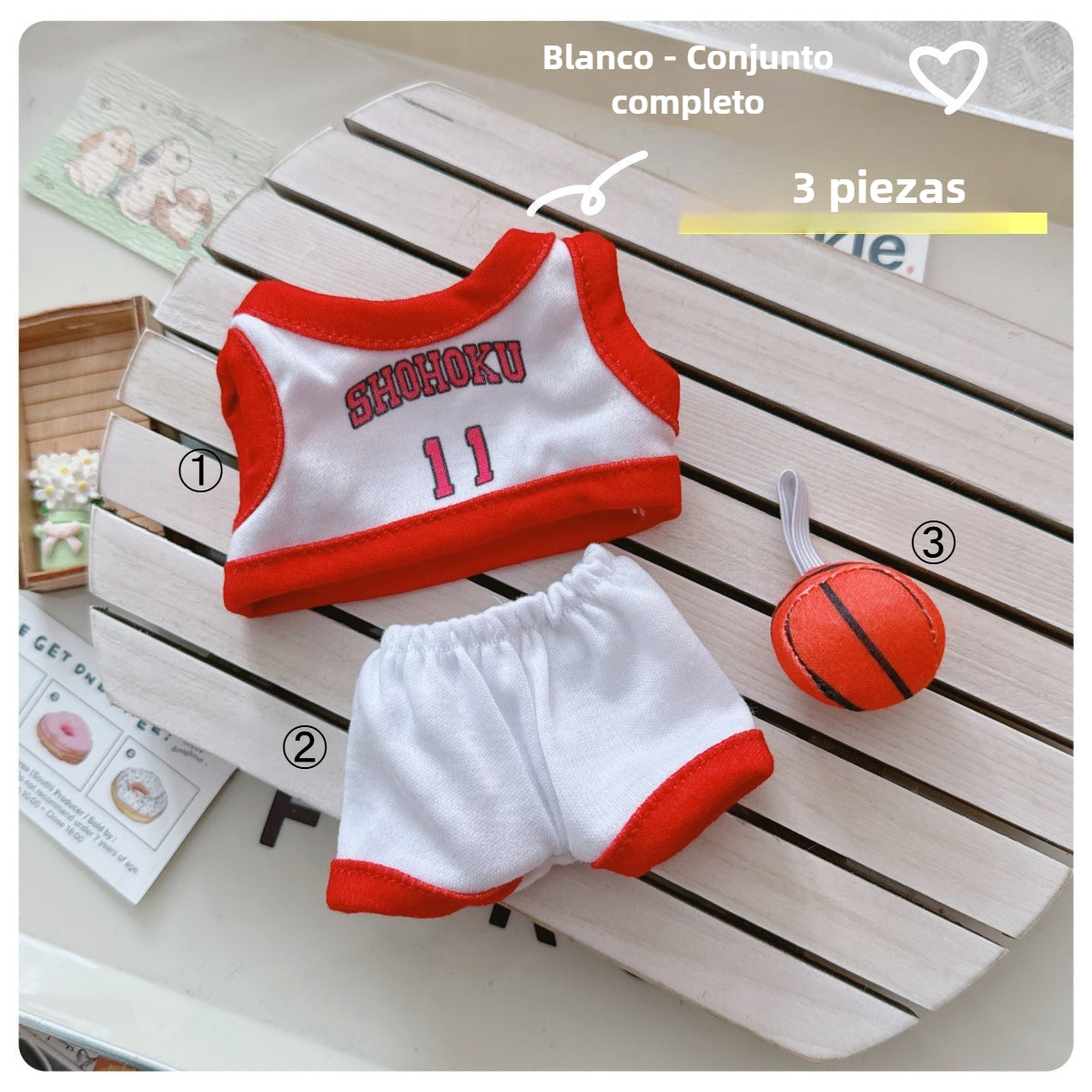 Ropa deportiva para muñecas Labubu de 17 cm – Accesorios para muñecos (muñeca no incluida)