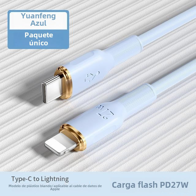 Cable de carga rápida PD de 27 W para puerto Lightning de iPhone