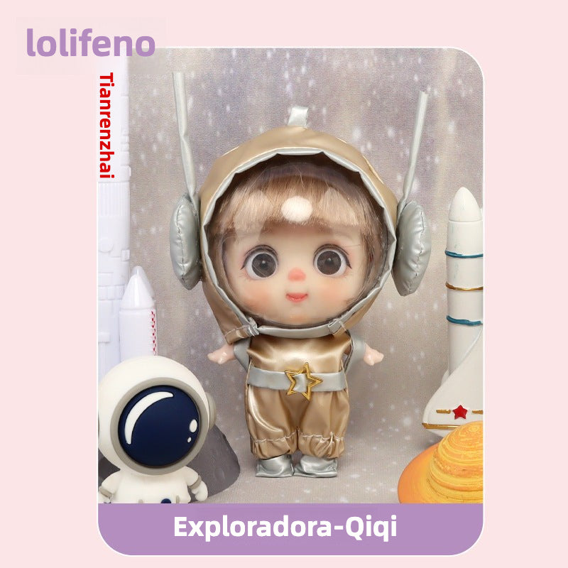 Space Animal Keychain for Girls: Cartoon Character Doll, Birthday Gift & Surprise Box
