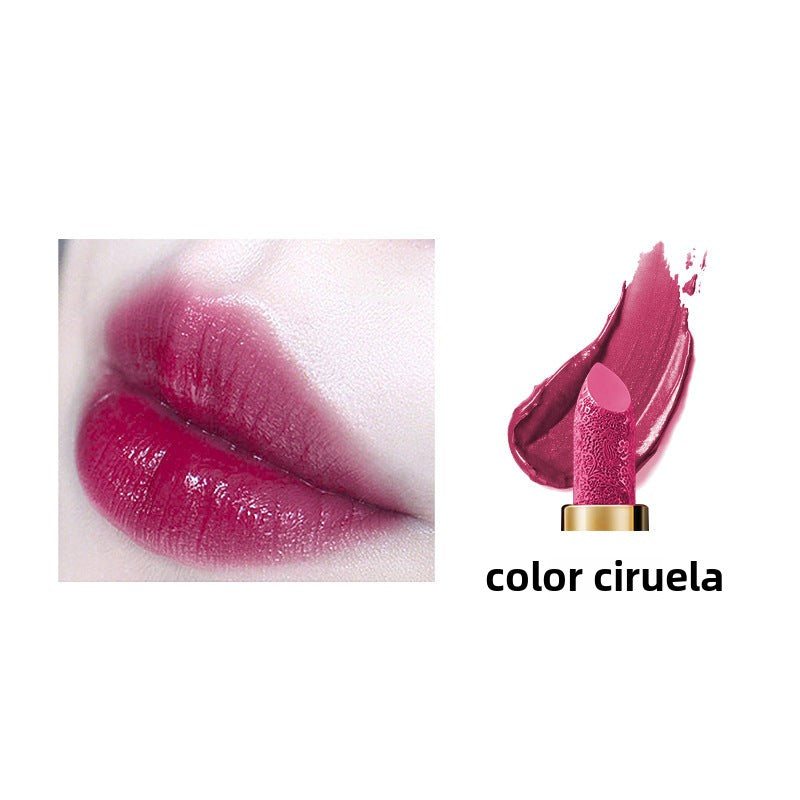 Labial Mate de Terciopelo con Relieve: Tono Rojo Vintage, Nude y Burdeos, Larga Duración, Resistente y Favorecedor