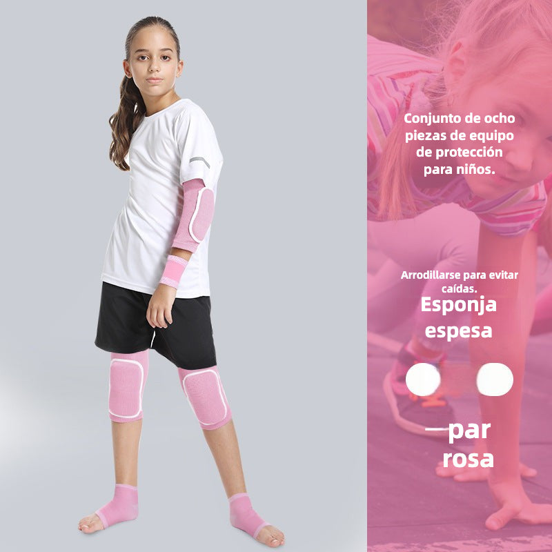 Children's Protective Gear: Knee, Elbow, Wrist Pads for Basketball - Complete Sports Set for Men