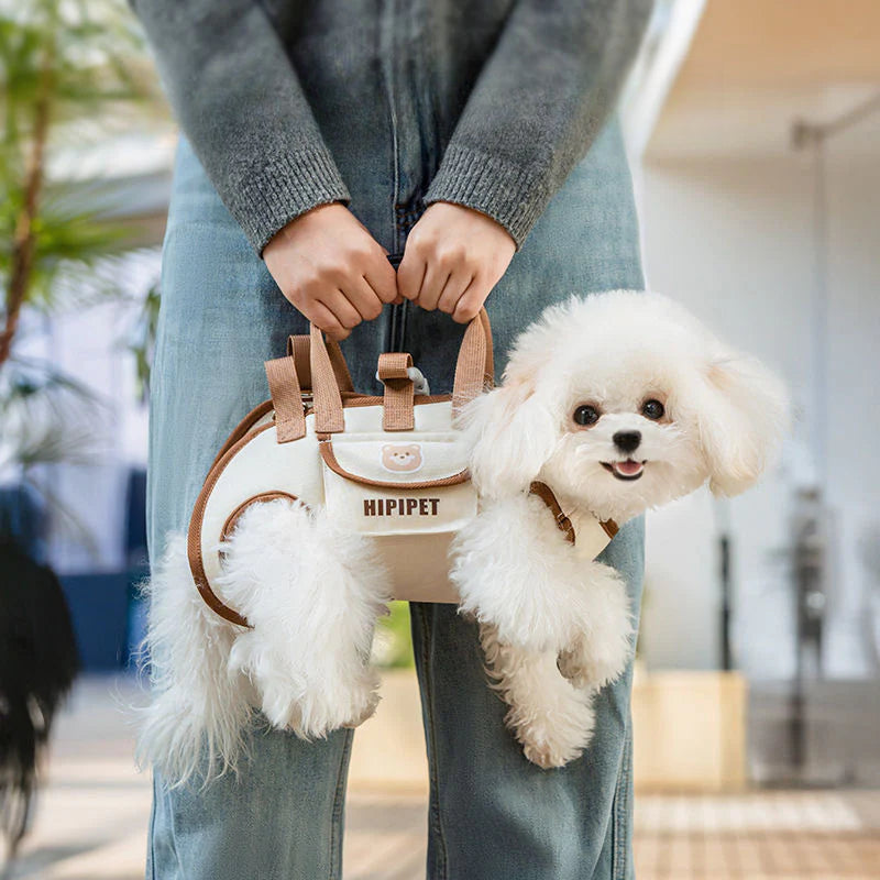 Bolsa de transporte para perros pequeños – Portátil, cómoda y con correa resistente