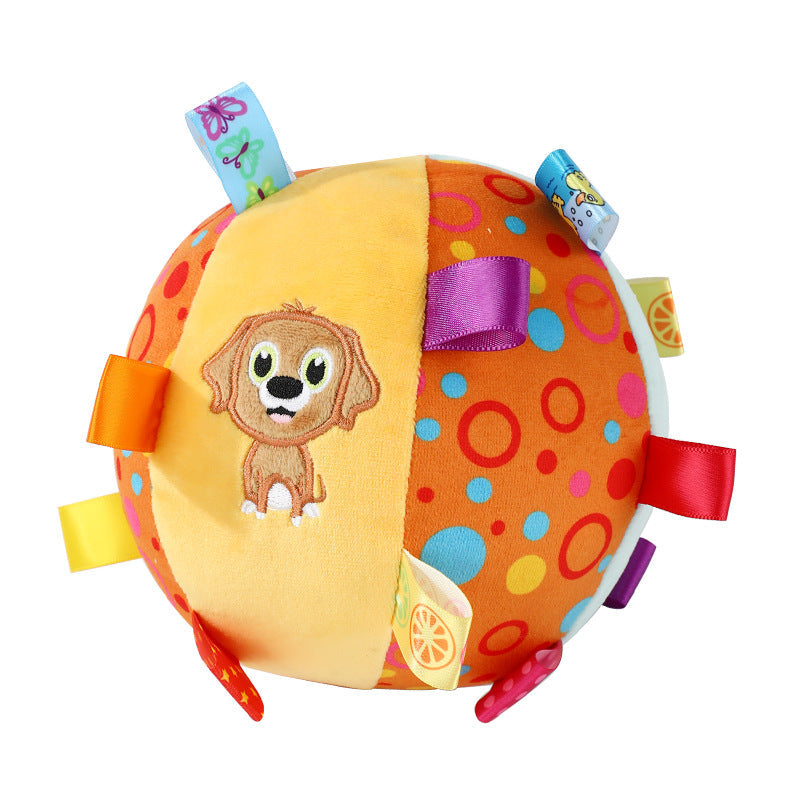 pelota para perro colorida con sonido y diseño duradero