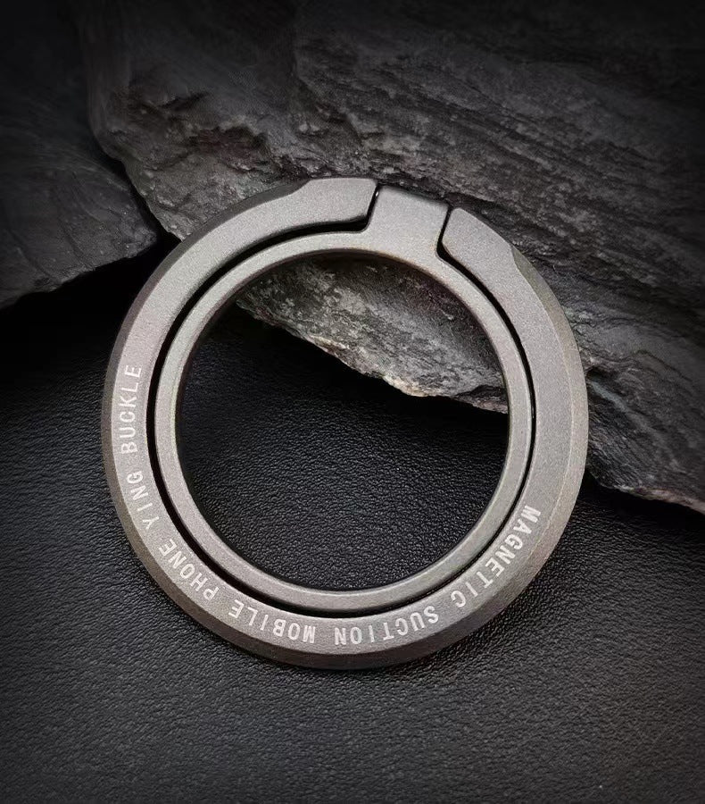 Soporte Magnético MagSafe con Anillo: Soporte Plegable de Metal para Teléfonos, Ideal para Escritorio y Uso Manos Libres