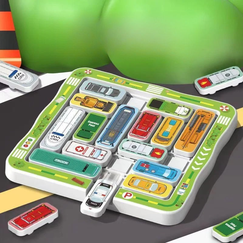 Juguete de Lógica con Coches Deslizables tipo Rompecabezas para Niños