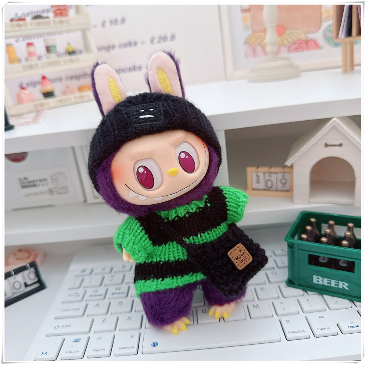 Ropa y accesorios para munecos Labubu, varios diseños divertidos (Muñeca no incluida)