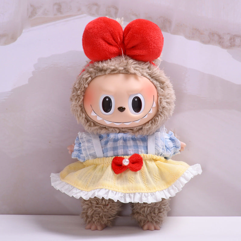 Stitch Story: Compatible with Labubu, Clothing Set, Accessories for 17cm Dolls, Accessories for Labubu (No Doll)