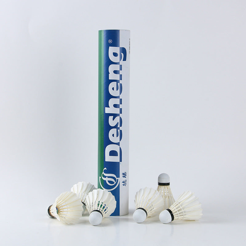 Volantes de bádminton para entrenamiento – Plumas de ganso y pato, con base de corcho y fibra