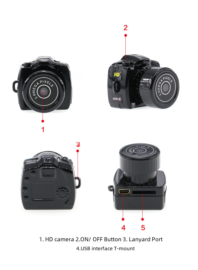 Cámara Digital Infantil Y2000: Cámara de Exterior, Videocámara Deportiva, Ideal para Viajes