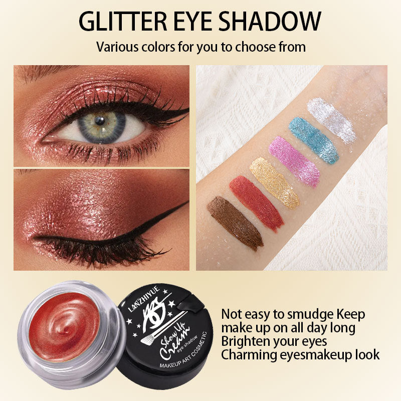 LANZHIYUE Sombra de Ojos Líquida 6 Colores: Efecto Perlado y Brillante para un Maquillaje Luminoso y Deslumbrante