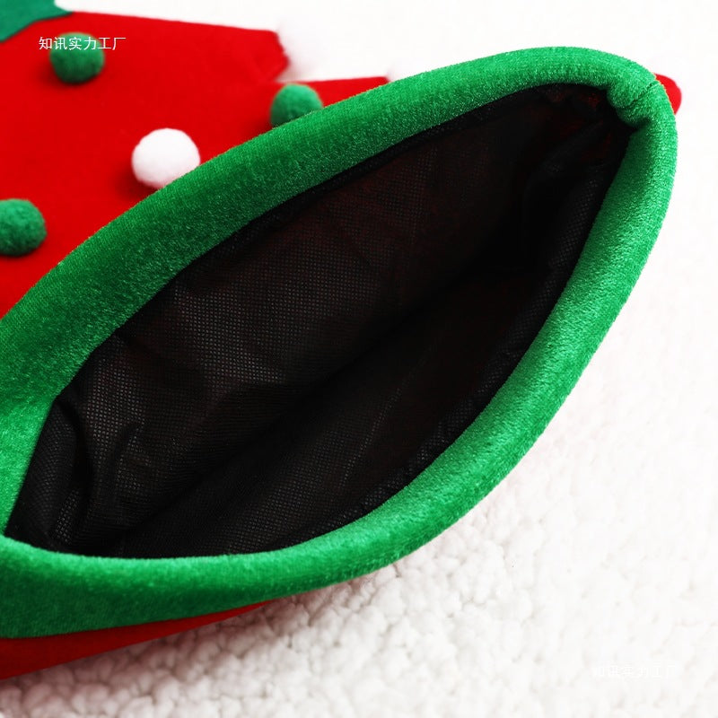 Gorro Navideño Divertido con Diseños de Santa Claus, Árbol de Navidad y Pantalones Invertidos